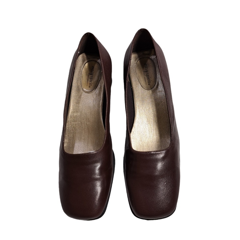 Easy‎ Spirit Anti-Gravity Women's Size 8 1/2 Brown Leather Drees Shoes Y2K 90s - Picture 10 of 15
